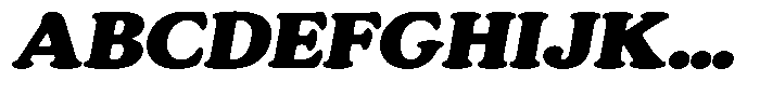 Astheric Contrast Black Semi Expanded Italic Font UPPERCASE