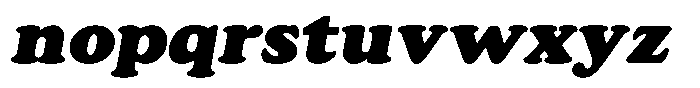 Astheric Contrast Black Semi Expanded Italic Font LOWERCASE