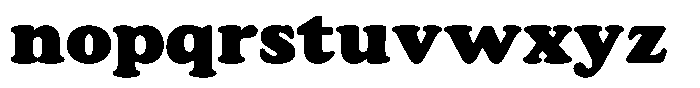 Astheric Contrast Black Semi Expanded Font LOWERCASE