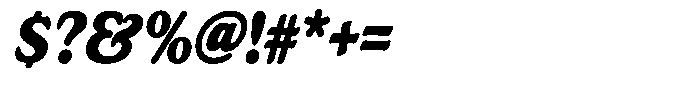Astheric Contrast Bold Condensed Italic Font OTHER CHARS
