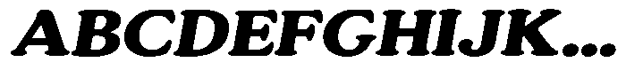 Astheric Contrast Bold Expanded Italic Font UPPERCASE