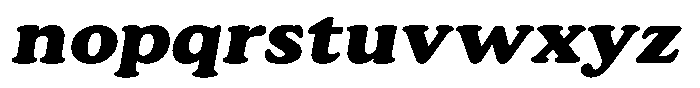 Astheric Contrast Bold Expanded Italic Font LOWERCASE