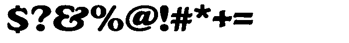 Astheric Contrast Bold Expanded Font OTHER CHARS