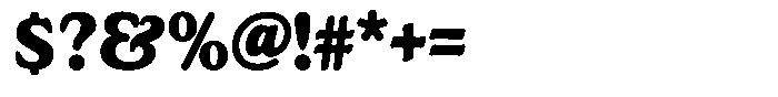 Astheric Contrast Bold Semi Condensed Font OTHER CHARS
