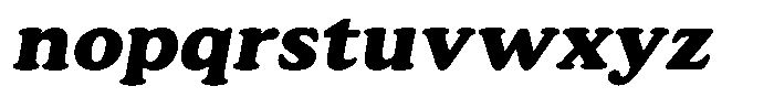 Astheric Contrast Bold Semi Expanded Italic Font LOWERCASE