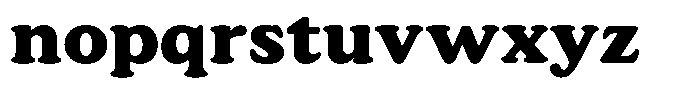 Astheric Contrast Bold Semi Expanded Font LOWERCASE