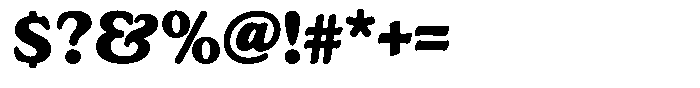 Astheric Contrast Bold Font OTHER CHARS