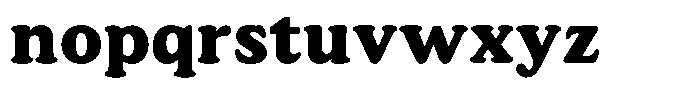 Astheric Contrast Bold Font LOWERCASE