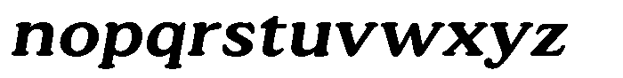 Astheric Contrast Expanded Italic Font LOWERCASE