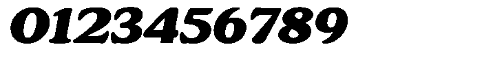 Astheric Contrast Extra Bold Expanded Italic Font OTHER CHARS