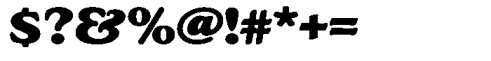 Astheric Contrast Extra Bold Expanded Font OTHER CHARS