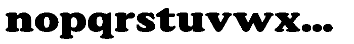 Astheric Contrast Extra Bold Expanded Font LOWERCASE