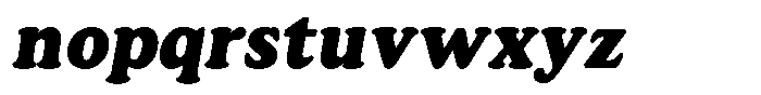 Astheric Contrast Extra Bold Semi Condensed Italic Font LOWERCASE