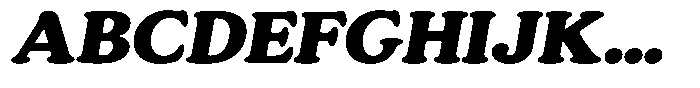 Astheric Contrast Extra Bold Semi Expanded Italic Font UPPERCASE