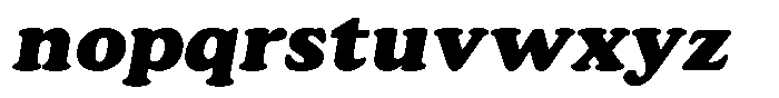 Astheric Contrast Extra Bold Semi Expanded Italic Font LOWERCASE