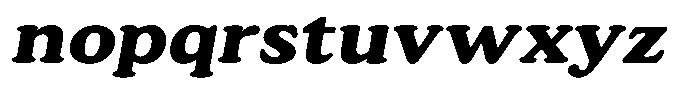 Astheric Contrast Semi Bold Expanded Italic Font LOWERCASE