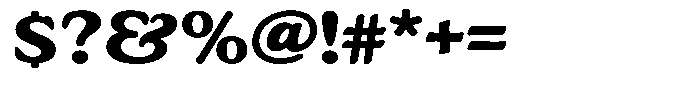 Astheric Contrast Semi Bold Expanded Font OTHER CHARS