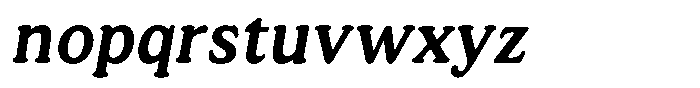 Astheric Contrast Semi Condensed Italic Font LOWERCASE