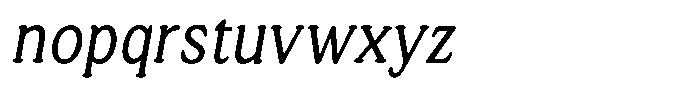 Astheric Contrast Thin Condensed Italic Font LOWERCASE