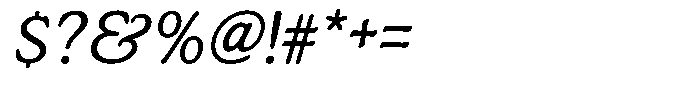 Astheric Contrast Thin Semi Condensed Italic Font OTHER CHARS