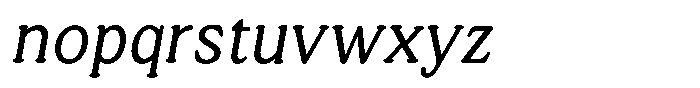 Astheric Contrast Thin Semi Condensed Italic Font LOWERCASE