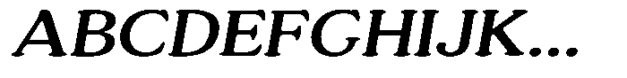 Astheric Expanded Italic Font UPPERCASE