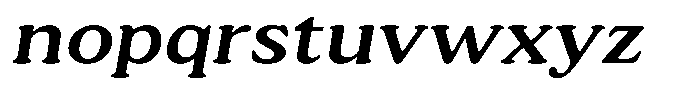 Astheric Expanded Italic Font LOWERCASE