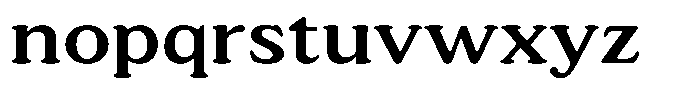Astheric Expanded Font LOWERCASE