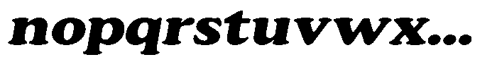 Astheric Extra Bold Expanded Italic Font LOWERCASE