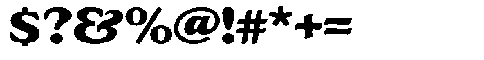 Astheric Extra Bold Expanded Font OTHER CHARS