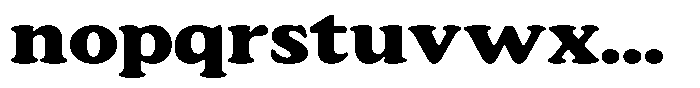 Astheric Extra Bold Expanded Font LOWERCASE