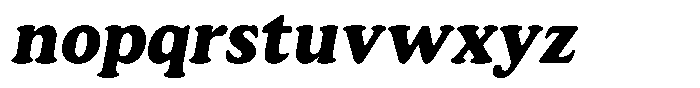 Astheric Extra Bold Semi Condensed Italic Font LOWERCASE