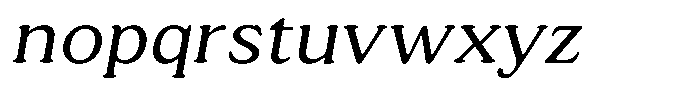 Astheric Extra Light Semi Expanded Italic Font LOWERCASE