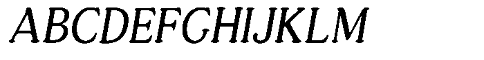 Astheric Light Condensed Italic Font UPPERCASE