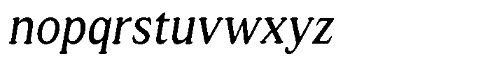 Astheric Light Condensed Italic Font LOWERCASE
