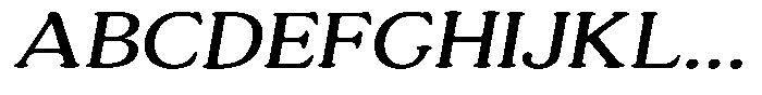 Astheric Light Expanded Italic Font UPPERCASE