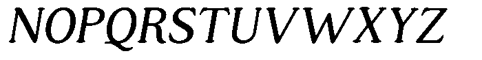 Astheric Light Semi Condensed Italic Font UPPERCASE