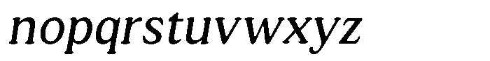 Astheric Light Semi Condensed Italic Font LOWERCASE