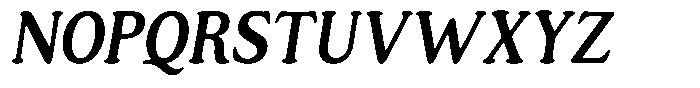 Astheric Medium Condensed Italic Font UPPERCASE