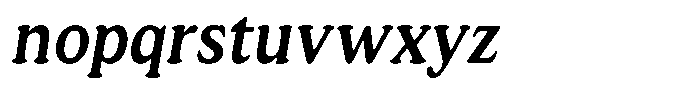 Astheric Medium Condensed Italic Font LOWERCASE