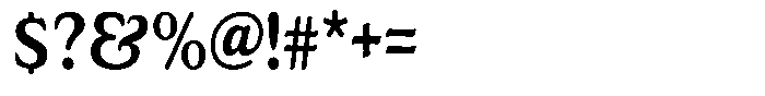 Astheric Medium Condensed Font OTHER CHARS