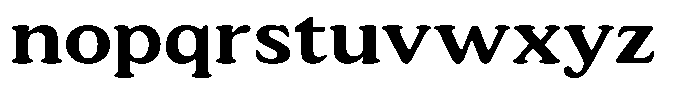 Astheric Medium Expanded Font LOWERCASE