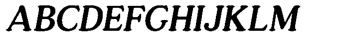 Astheric Medium Semi Condensed Italic Font UPPERCASE