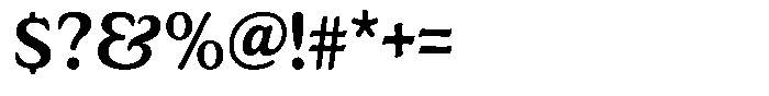 Astheric Medium Semi Condensed Font OTHER CHARS