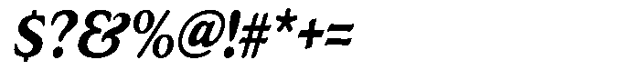 Astheric Semi Bold Condensed Italic Font OTHER CHARS
