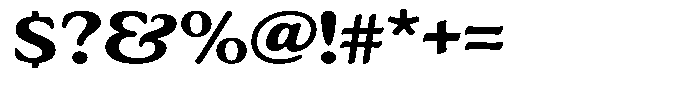 Astheric Semi Bold Expanded Font OTHER CHARS