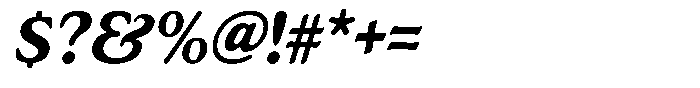 Astheric Semi Bold Semi Condensed Italic Font OTHER CHARS
