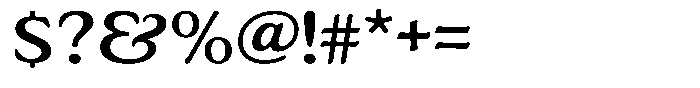 Astheric Semi Expanded Font OTHER CHARS