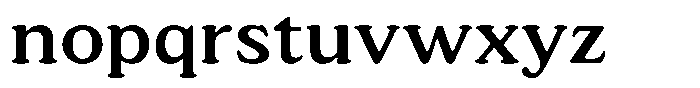 Astheric Semi Expanded Font LOWERCASE