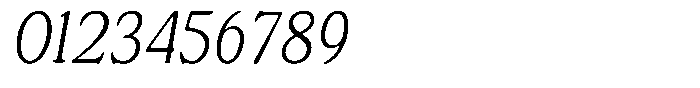 Astheric Thin Condensed Italic Font OTHER CHARS